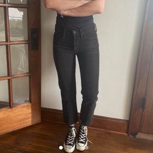 Vince brown grey cropped corduroy